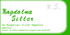 magdolna siller business card